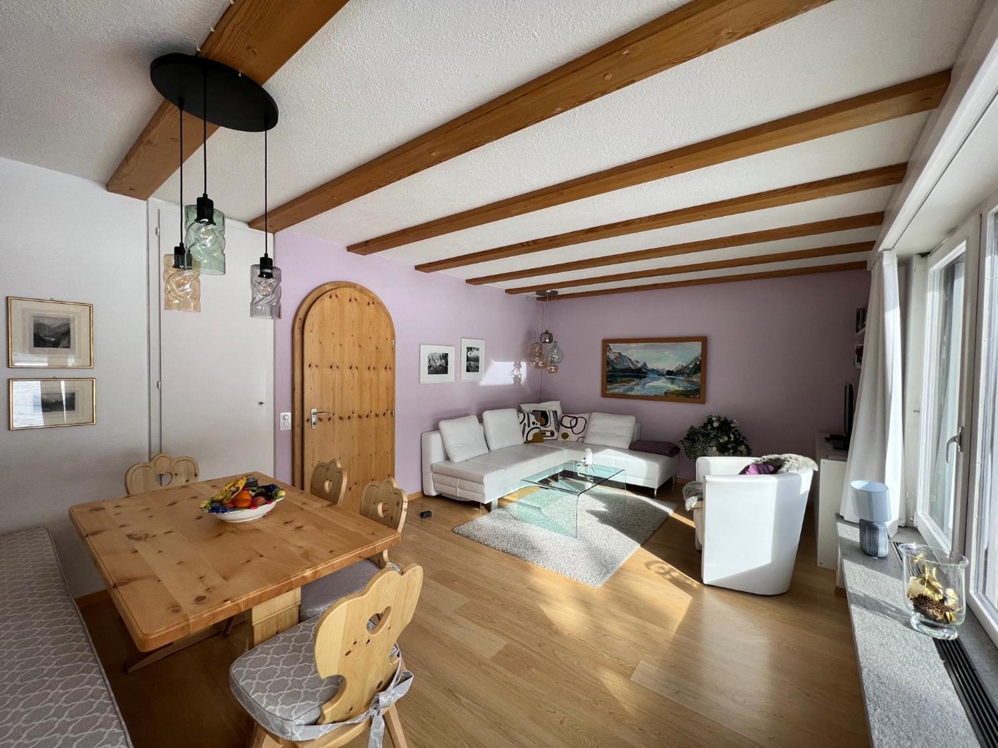 Ferienwohnung Chesa Suot Ovas Sils im Engadin Zimmer foto